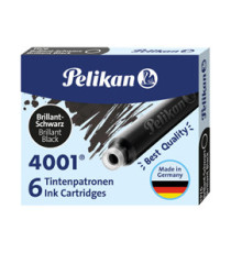 Cartucce inchiostro 4001 (TP/6) -  lunghezza 39mm - nero - Pelikan  - conf. 6 pezzi
