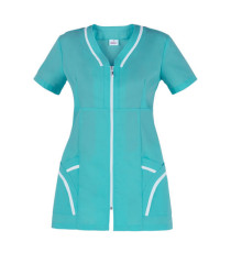 Casacca Altea - da donna - manica corta - taglia L - verde acqua - Giblor's