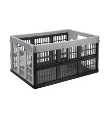 Cassa pieghevole - 47,5 x 35 x 23,9 cm - plastica - grigio - CEP