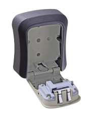 Cassetta di sicurezza per chiavi - combinazione meccanica - 9,5 x 11,5 x 4 cm - metallo - nero/grigio - Valex