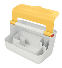 Cassetta portaoggetti Cosy - con maniglia - giallo - Leitz