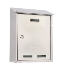 Cassetta postale Elios Steel - 35 x 45 x 15 cm - acciaio inox - Metalplus