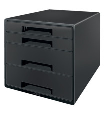 Cassettiera a cubo Leitz Recycle - 4 cassetti - 28,7 x 27 x 36,3 cm - nero - Leitz