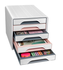 Cassettiera Smoove 7-111 Mineral - 5 cassetti -  36 x 28,8 x 27,1 cm - multicolore - Cep