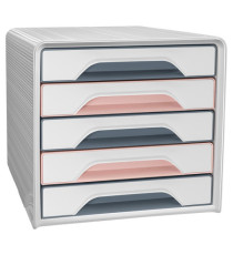 Cassettiera Smoove 7-111 Mineral - 5 cassetti -  36 x 28,8 x 27,1 cm - multicolore - Cep