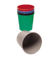 Cestino gettacarte - altezza 32,5 cm - diametro 29,5 cm - 15 L - rosso - Methodo