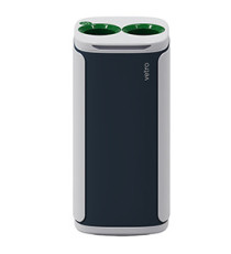 Cestino gettacarte Wastee - per raccolta differenziata - 60 L - Verde/vetro - Kobra