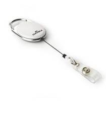 Chiocciola YO-YO Style per portabadge - bianco - filo retrattile 80 cm - Durable - conf. 10 pezzi
