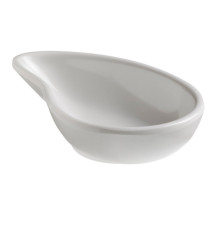 Ciotola a goccia fingerfood - 10 x 6,5 x 2,4 cm - melamina - bianco - Leone