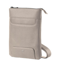 City bag piccola Gate Trended - 20 x 26 x 2 cm - ecopelle - ghiaccio - In Tempo