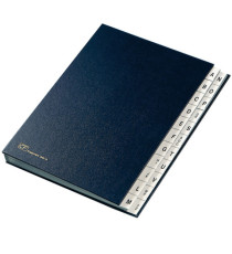 Classificatore alfabetico A/Z - 640D - 24x34 cm - blu - Fraschini