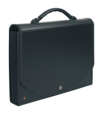 Classificatore Exacase - 13 tasche - PPL - 33x26 cm - nero - Exacompta