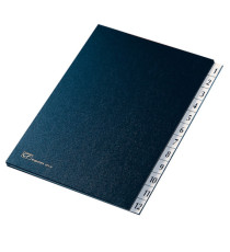 Classificatore numerico 1/12 - 24x34 cm - blu - Fraschini