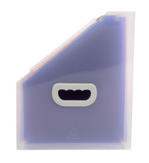 Classificatore portariviste Crystal - 12 tasche - PP - 26.5x32.5 cm - Exacompta
