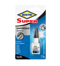 Colla istantanea universale Super - 7,5 gr - trasparente - Bostik