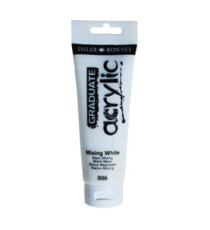 Colore acrilico fine Graduate - 120 ml - bianco miscela - Daler Rowney