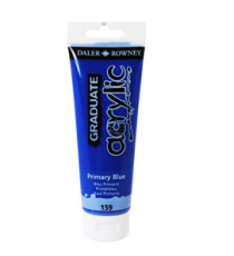 Colore acrilico fine Graduate - 120 ml - blu primario - Daler Rowney
