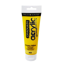 Colore acrilico fine Graduate - 120 ml - colori assortiti - Daler Rowney - 5 pezzi