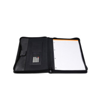 Conferenziere con calcolatrice Exawallet - PP - nero - Exacompta