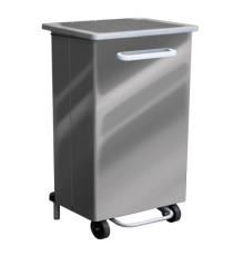 Contenitore a pedale Gastro - 90 L - acciaio lucido - Stilcasa