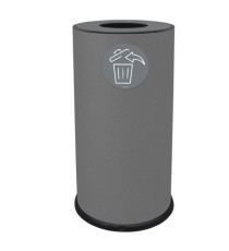 Contenitore per raccolta differenziata - 1 scomparto - 70 L - grigio - Stilcasa