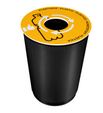 Coperchio raccolta plastica - per cestino 133R - diametro 38 cm - PVC - giallo - Cep
