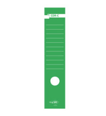 Copridorso CDR C - carta autoadesiva- 7 x 34,5 cm -  verde - Sei Rota - conf. 10 pezzi