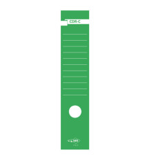 Copridorso CDR C - carta autoadesiva- 7 x 34,5 cm -  verde - Sei Rota - conf. 10 pezzi