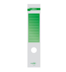 Copridorso CDR S - carta autoadesiva - 7 x 34,5 cm - verde - Sei Rota - conf. 10 pezzi