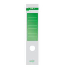 Copridorso CDR S - carta autoadesiva - 7 x 34,5 cm - verde - Sei Rota - conf. 10 pezzi