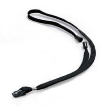 Cordoncino per portabadge - 44 x 1 cm - tessuto - nero - Durable - conf. 10 pezzi