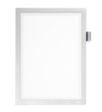 Cornice adesiva Duraframe Note - pannello magnetico - A4 (21 x 29,7 cm) - argento - Durable