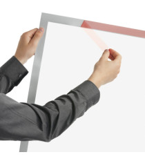 Cornice adesiva Duraframe Poster A1 - 59,4 x 84,1 cm - argento - Durable