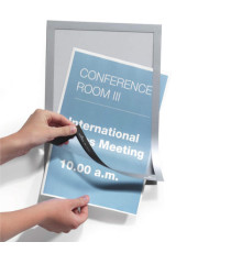 Cornice espositiva Duraframe - A4 - 21 x 29,7 cm - silver - Durable - conf. 10 pezzi