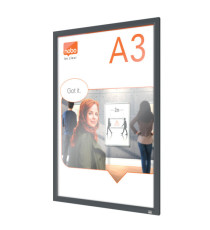 Cornice Impression PRO - a clip - A3 - grafite - Nobo