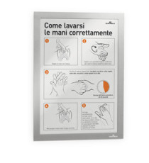 Cornice magnetica Duraframe - A5 - 15 x 21 cm - silver - Durable