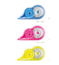 Correttore a nastro 20 Metri - 5 mm x 20 m - involucro colori assortiti Neon - Osama - conf. 36 pezzi