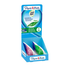 Correttore a nastro Dryline Grip - 5mm x 8,5mt - colori assortiti - Papermate - expo 24 pezzi
