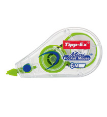 Correttore a nastro Mini Pocket Mouse - 5 mm x 6 mt - colori assortiti - Tipp-Ex - conf. 10 pezzi