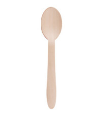 Cucchiaio monouso in legno - 16,5 cm - Signor Bio - conf. 100 pezzi