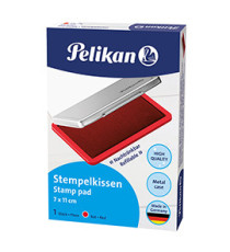 Cuscinetto per timbri - 7 x 11 cm - rosso - Pelikan
