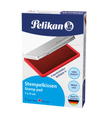Cuscinetto per timbri - 7 x 11 cm - rosso - Pelikan