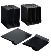 Custodia per raccoglitori 40 - dorso 6,5 cm - nero - Sei rota