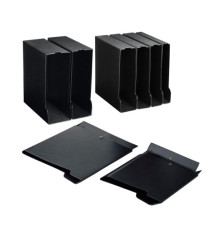 Custodia per raccoglitori 40 - dorso 6,5 cm - nero - Sei rota