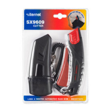 Cutter Super Safety SX 9609 - con custodia - lama a rientro automatico - Iternet