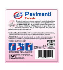 Detergente per pavimenti - profumo floreale - 2 L - Prim