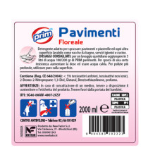 Detergente per pavimenti - profumo floreale - 2 L - Prim