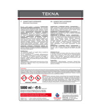 Disinfettante detergente - per superfici - super concentrato - 5 lt - Tekna