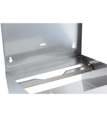 Dispenser asciugamani piegati C/Z - Brinox - 28x10,2x36,5 cm - acciaio inox - capacità 400 fogli - grigio - Medial