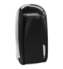 Dispenser carta igienica Skin Carbon - interfogliata - piegata a V e Z - 32,8 x 13,5 x 16,5 cm - 550/450 fogli - nero -